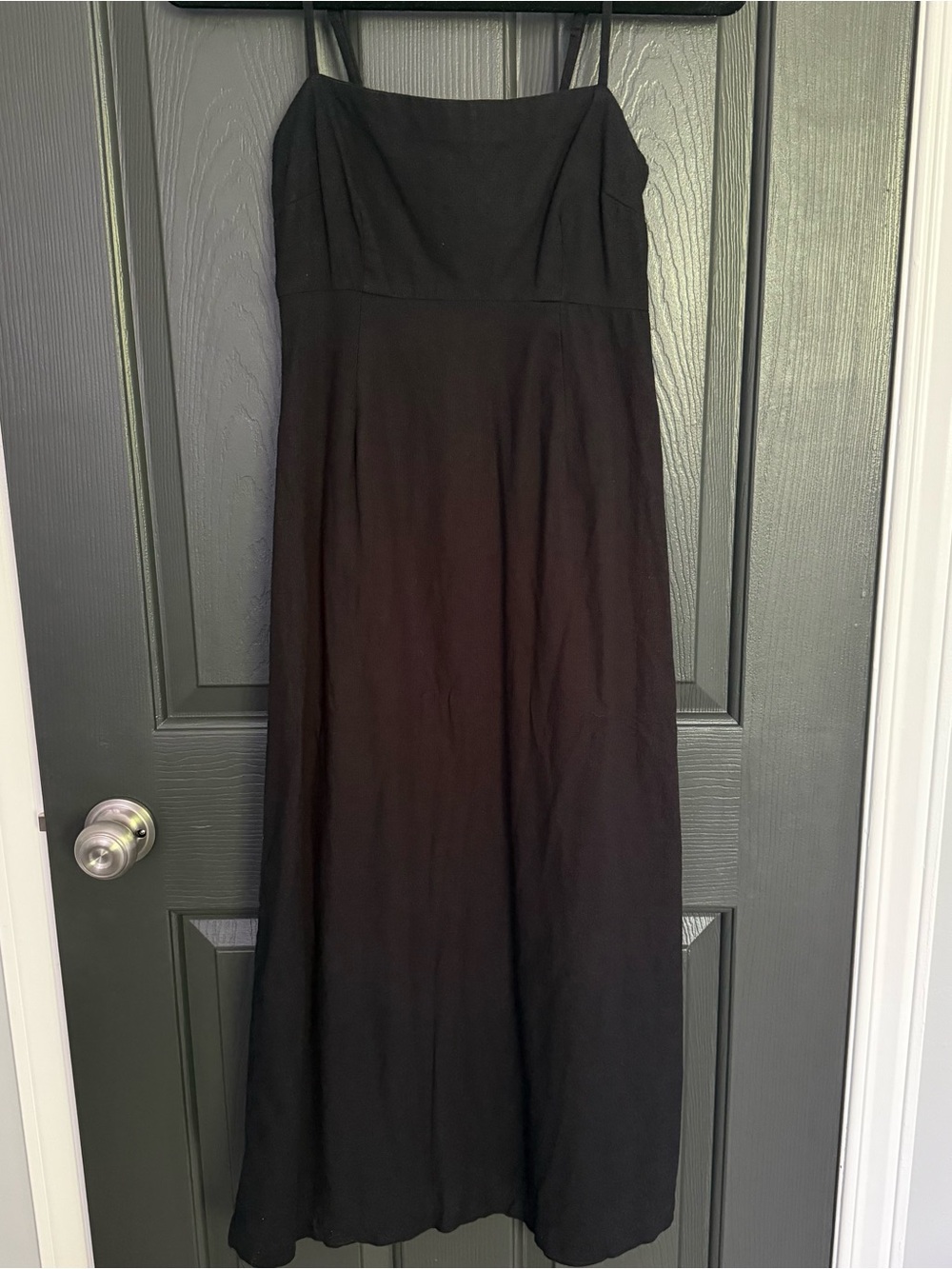 Abercombie Black Linen Maxi Dress